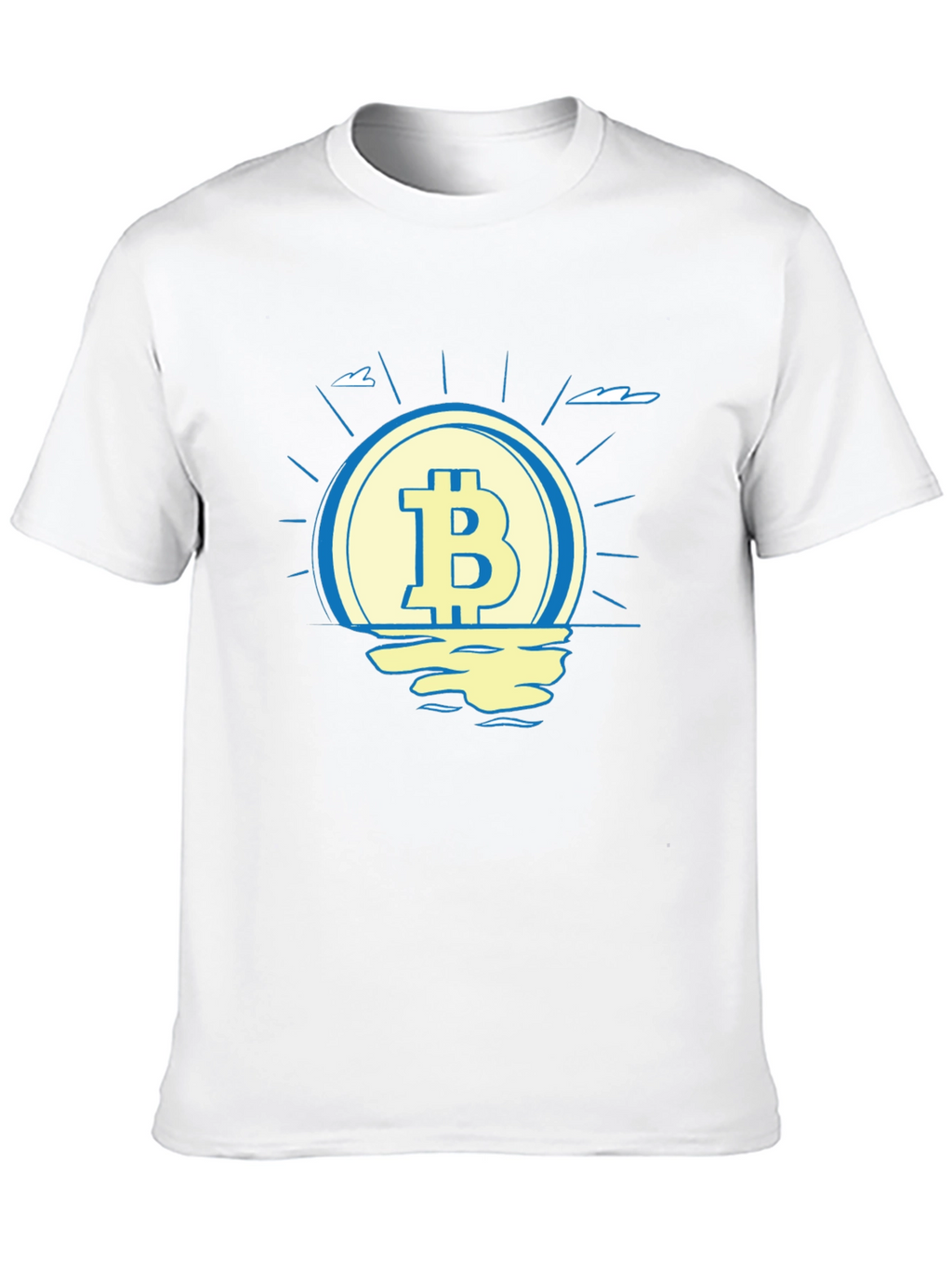 Bitcoin Sunset T-Shirt - Crypto Currency Tee