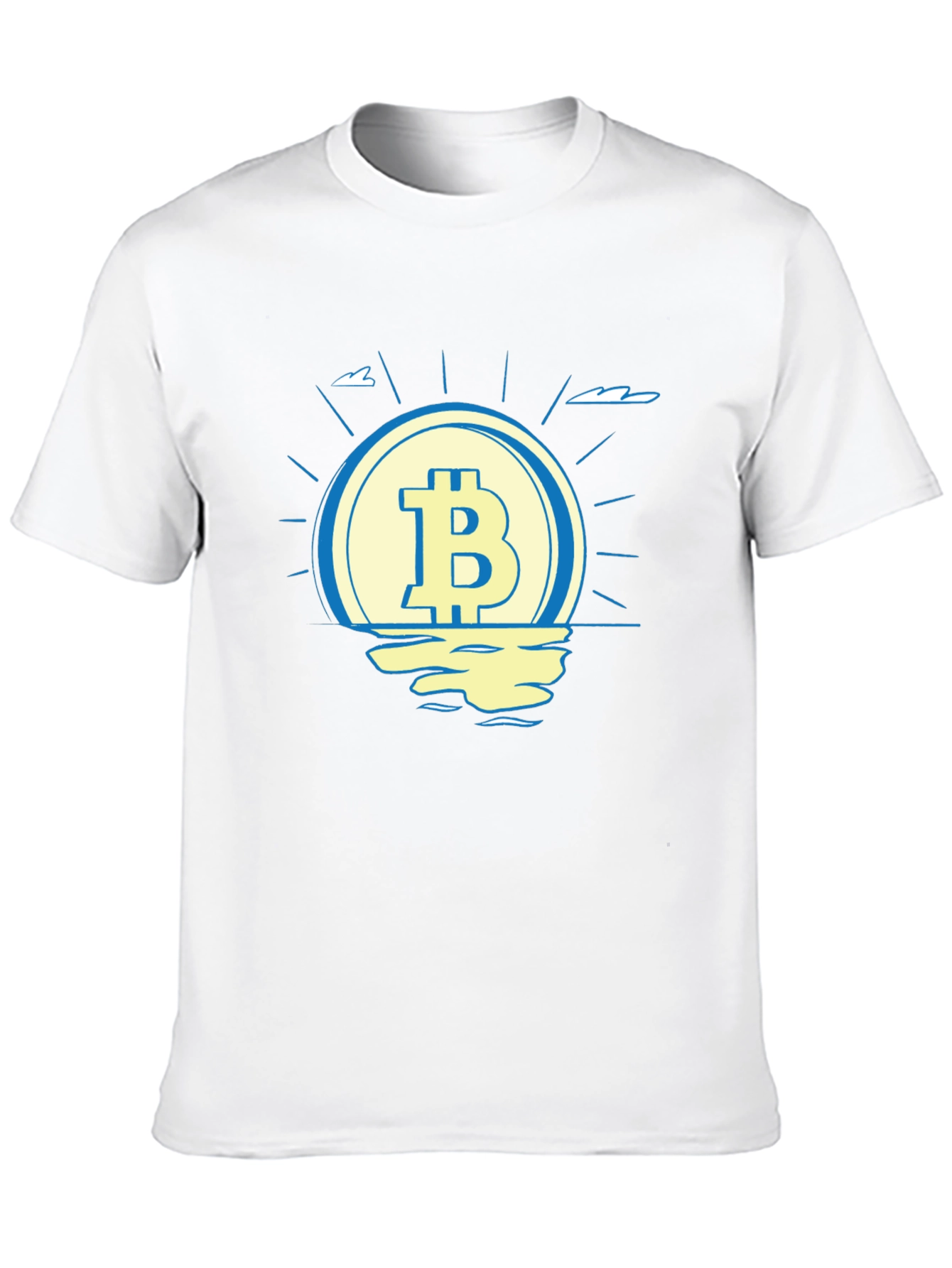 Bitcoin Sunset T-Shirt - Crypto Currency Tee