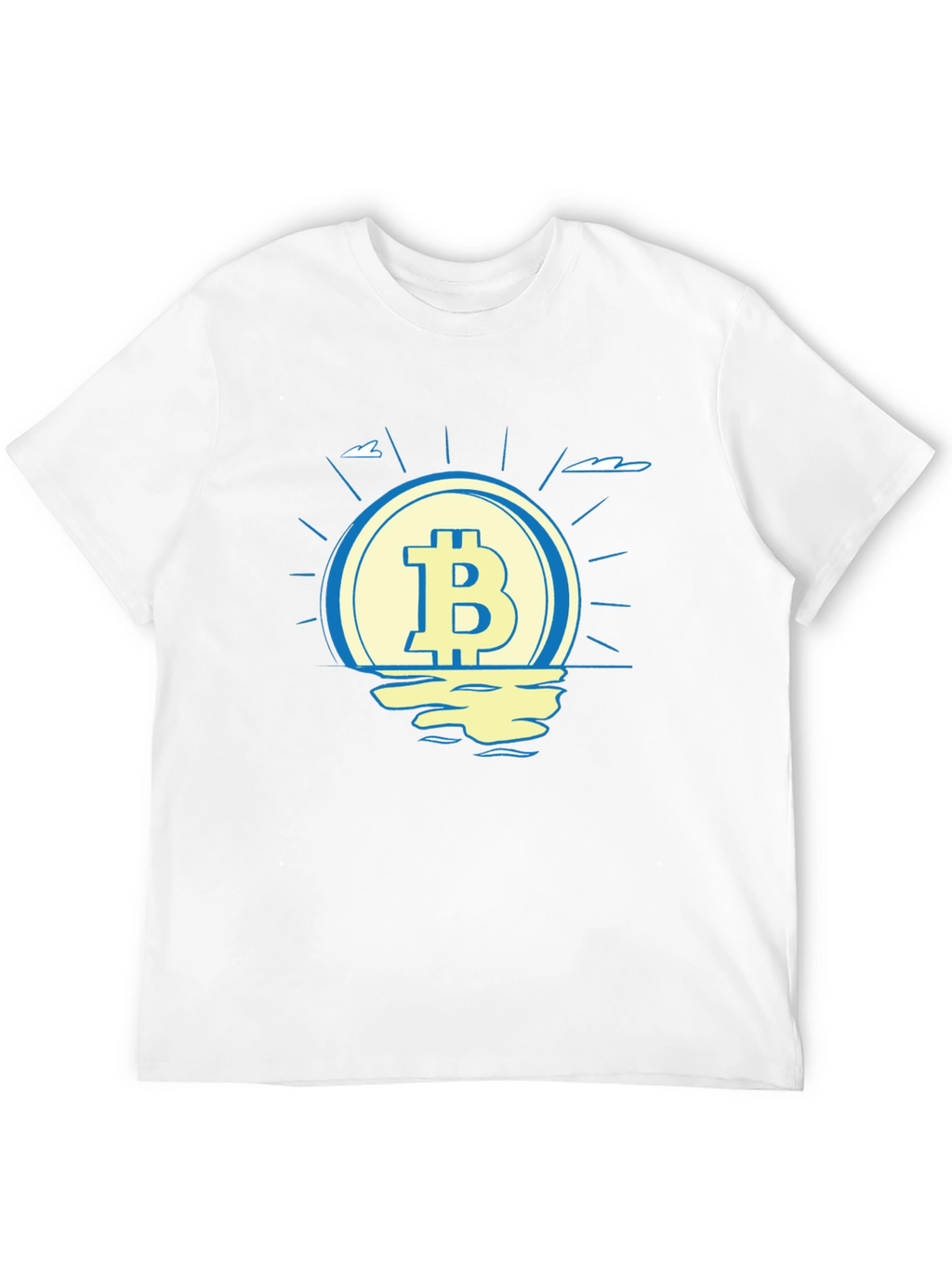 Bitcoin Sunset T-Shirt - Crypto Currency Tee