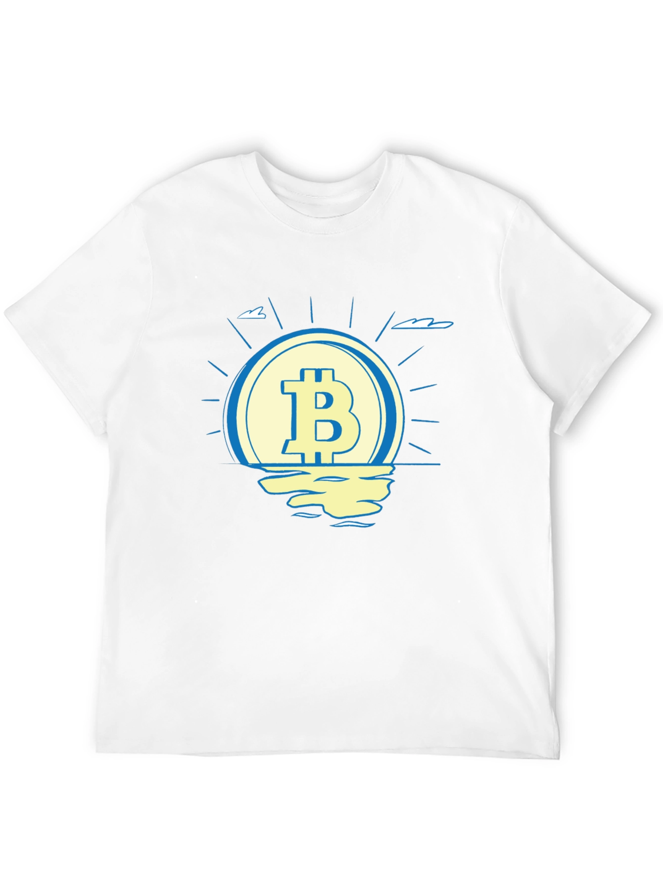 Bitcoin Sunset T-Shirt - Crypto Currency Tee