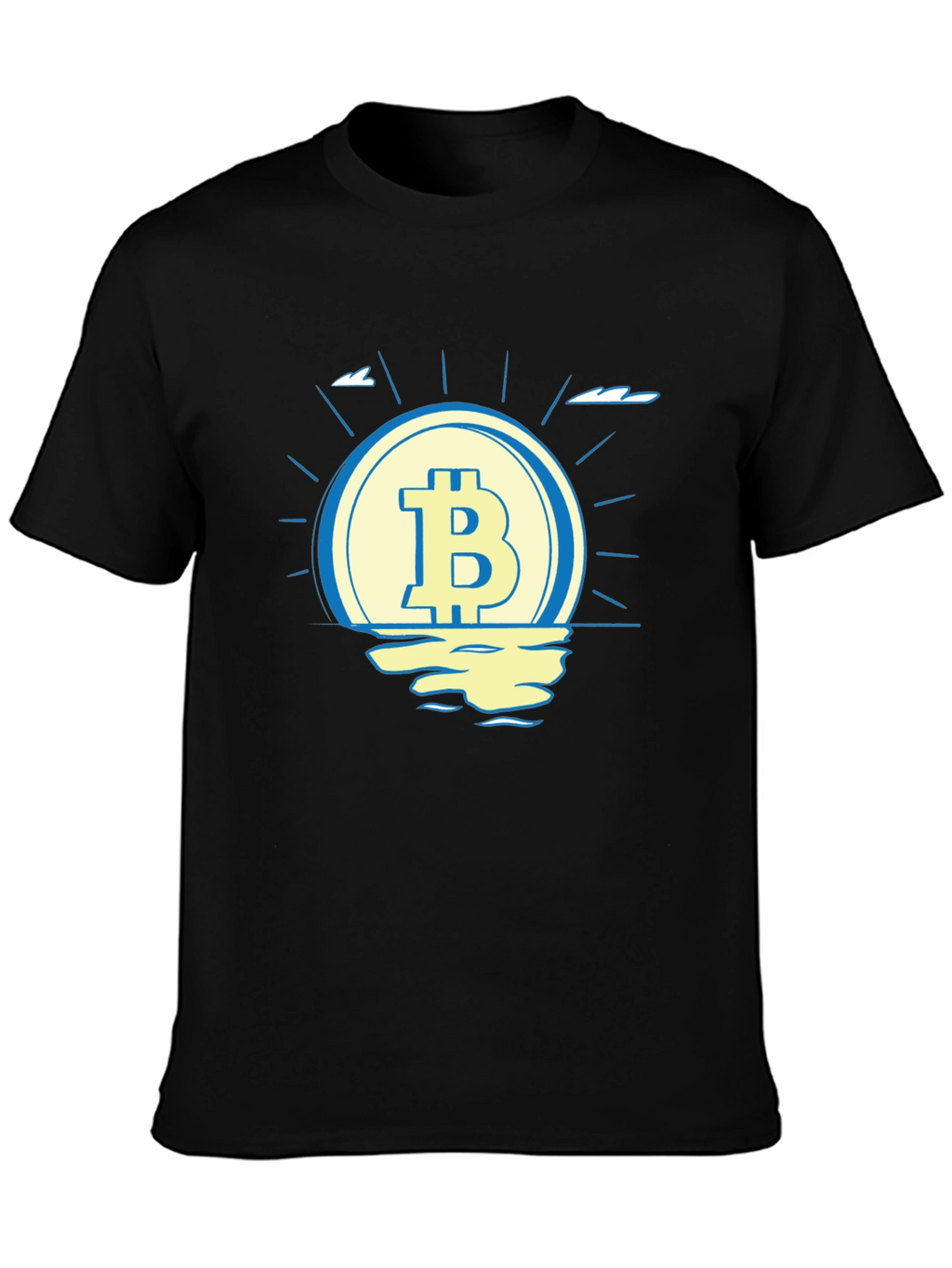 Bitcoin Sunset T-Shirt - Crypto Currency Tee