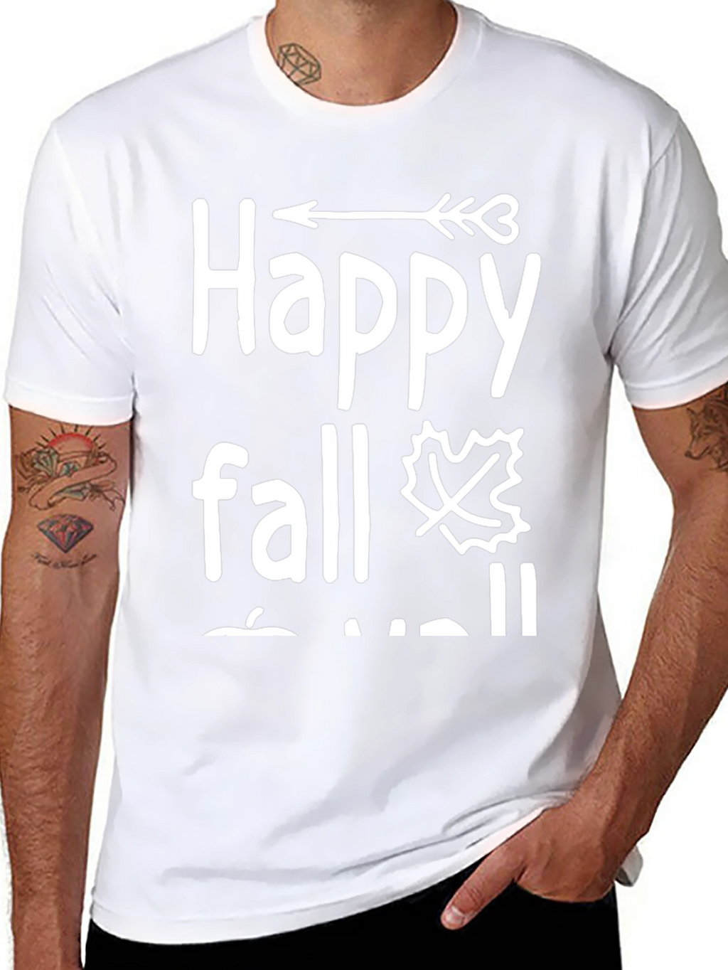 Happy Fall Yall Black Graphic Tee