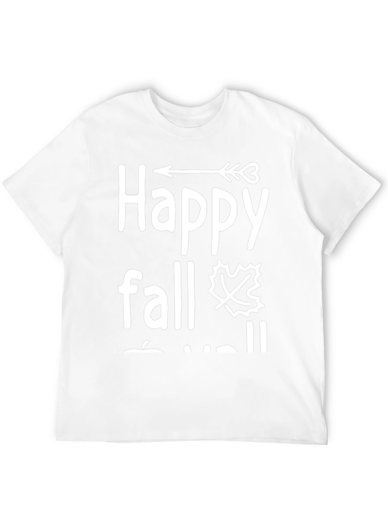 Happy Fall Yall Black Graphic Tee