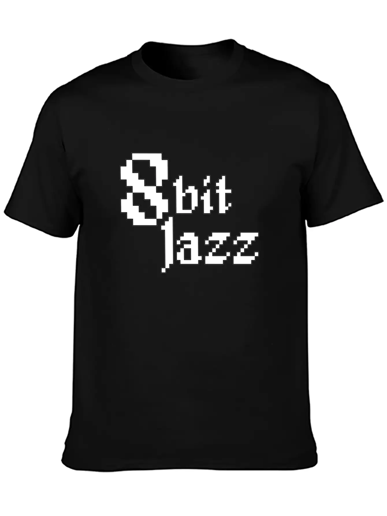 8 Bit Jazz Logo - White Classic Cotton Tee – Unisex Comfort For Any Season