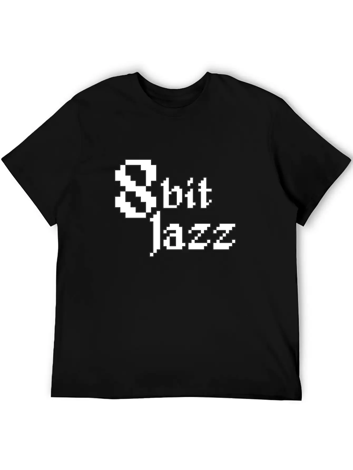 8 Bit Jazz Logo - White Classic Cotton Tee – Unisex Comfort For Any Season