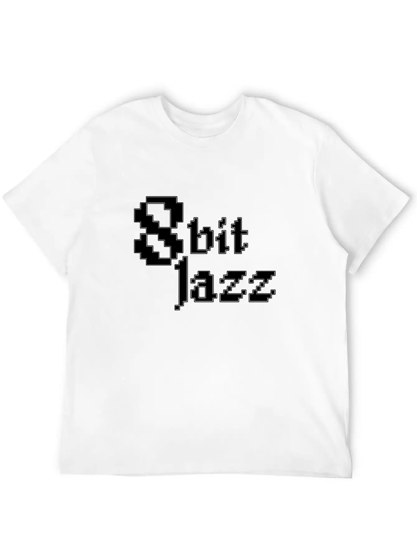 8 Bit Jazz Logo - White Classic Cotton Tee – Unisex Comfort For Any Season