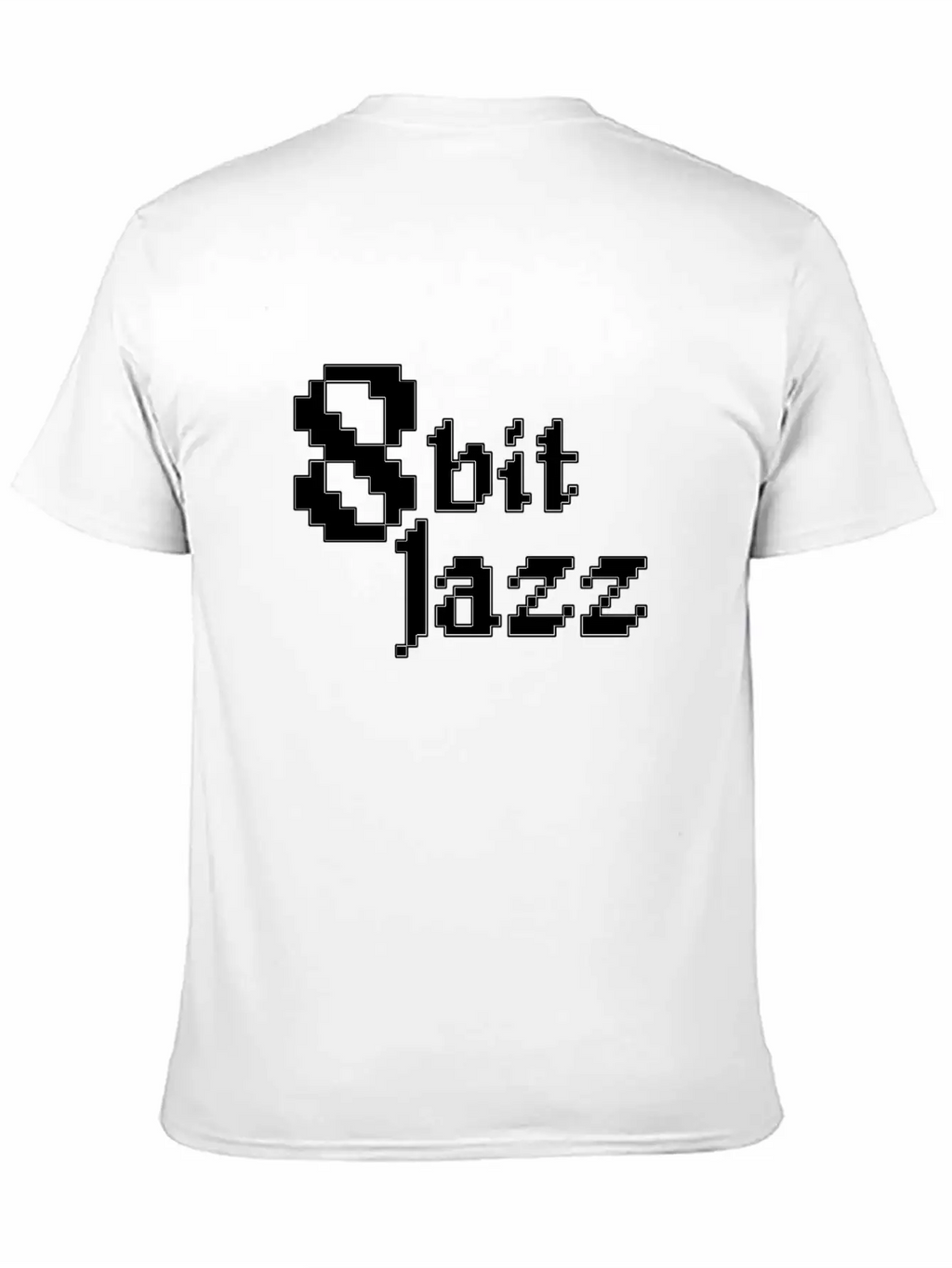 8 Bit Jazz Logo - White Classic Cotton Tee – Unisex Comfort For Any Season