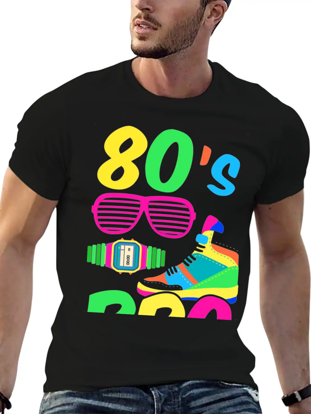 80s Bro Blue Essential Unisex Summer Tee – Soft Cotton Casual Fit