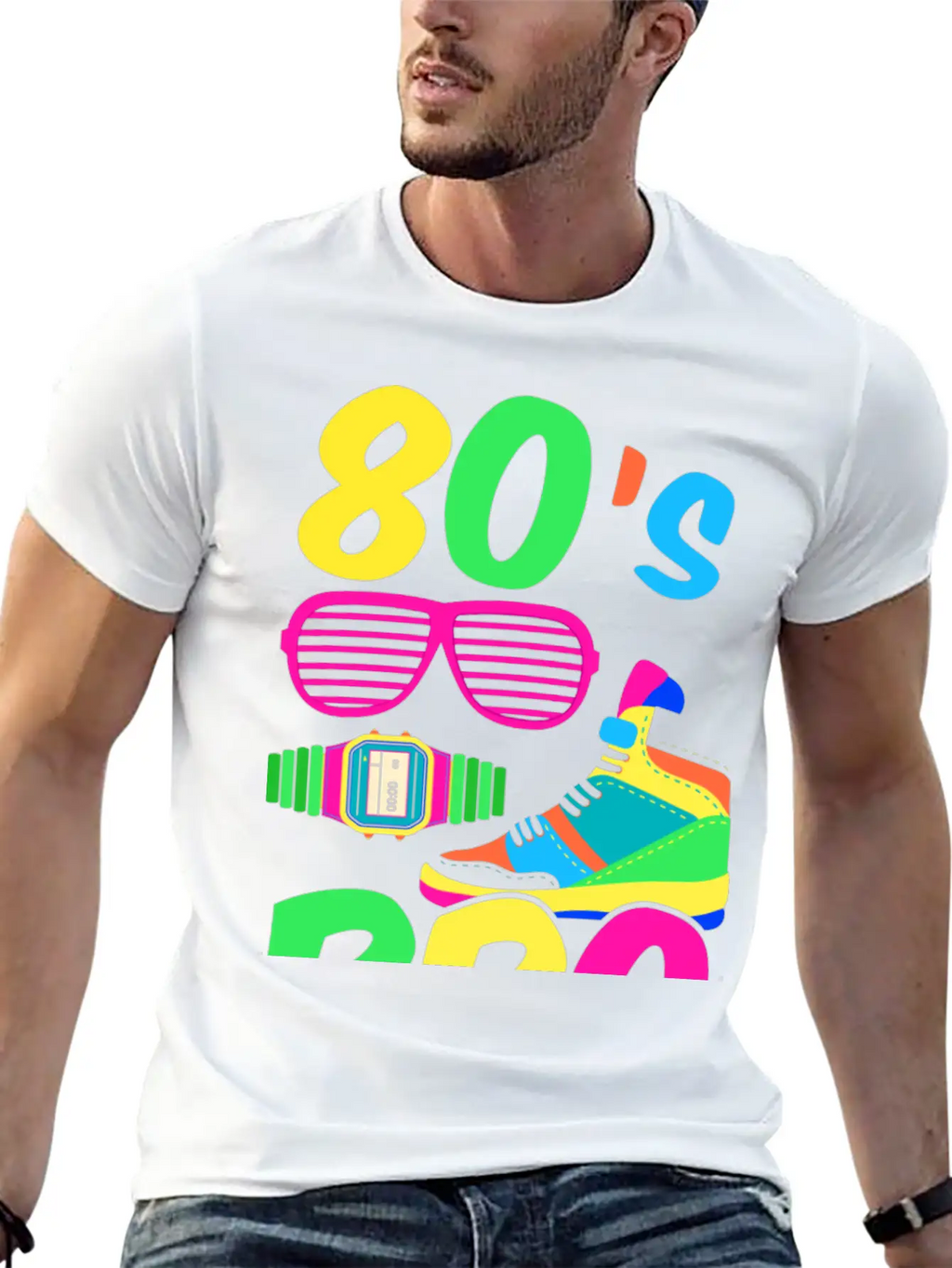80s Bro Blue Essential Unisex Summer Tee – Soft Cotton Casual Fit
