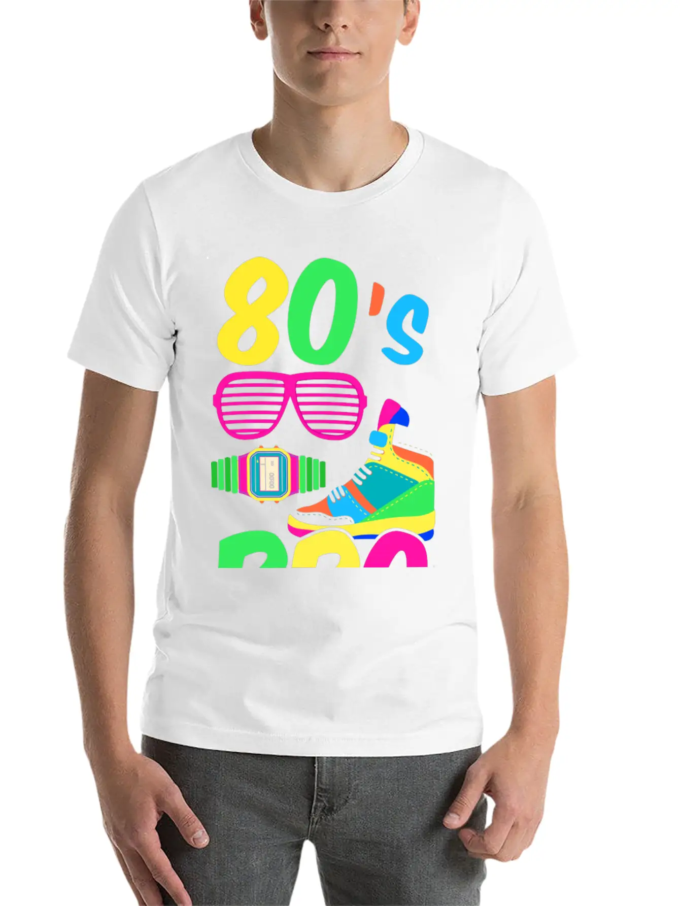 80s Bro Blue Essential Unisex Summer Tee – Soft Cotton Casual Fit