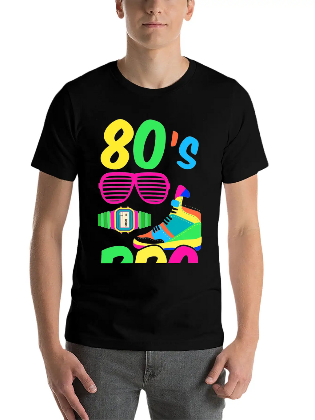 80s Bro Blue Essential Unisex Summer Tee – Soft Cotton Casual Fit