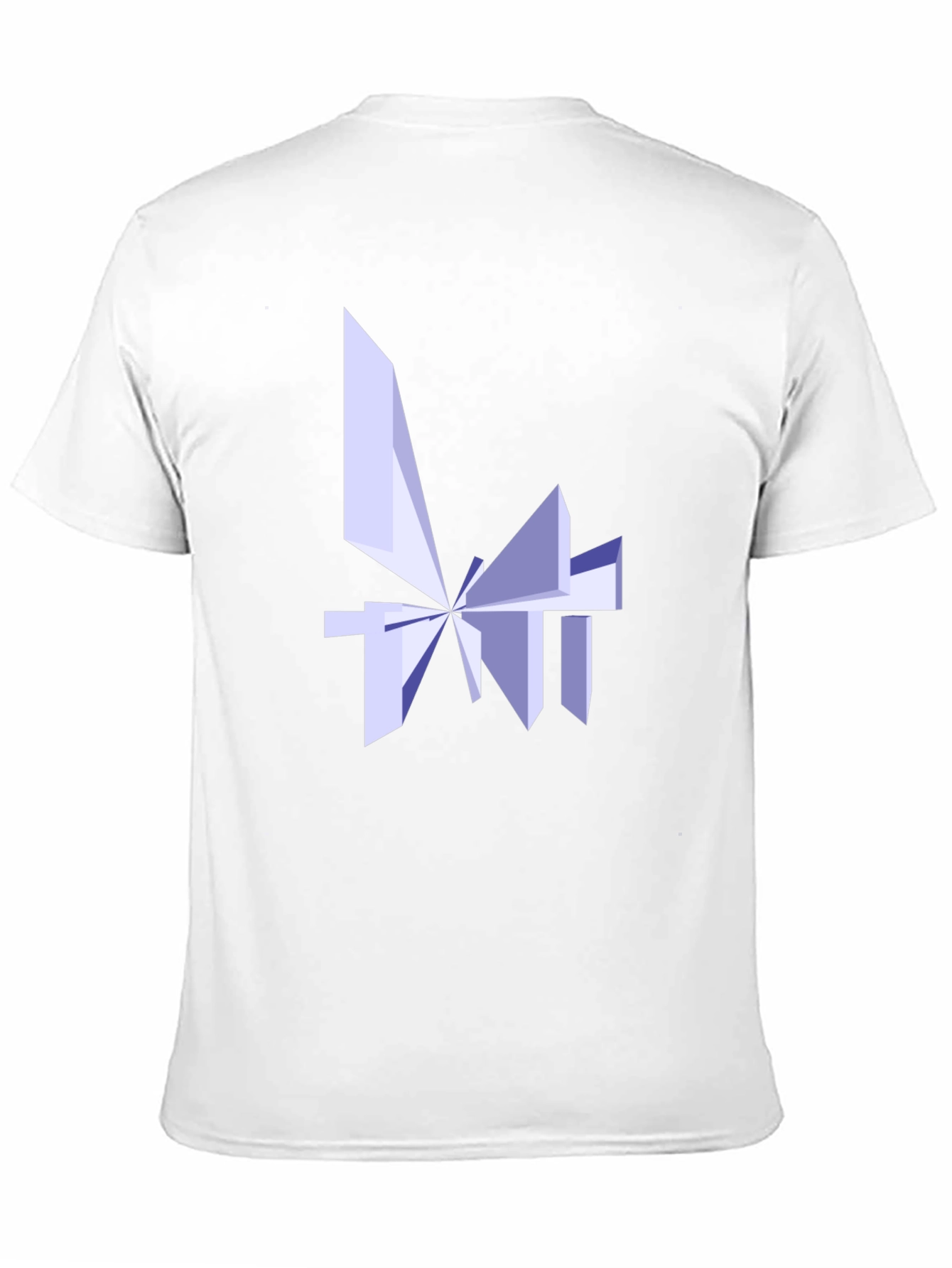 Abstract Geometric Design Black T-Shirt