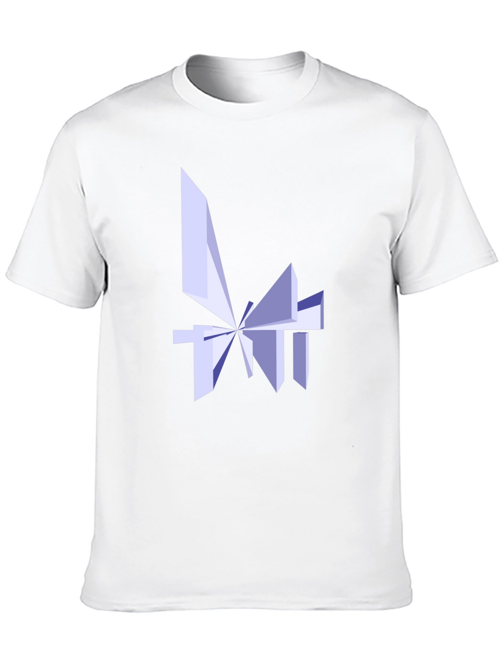 Abstract Geometric Design Black T-Shirt
