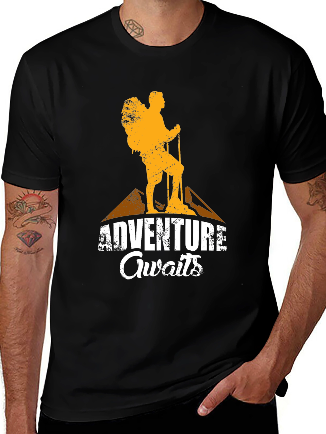 Adventure Awaits Graphic T-Shirt - Hiking Tee