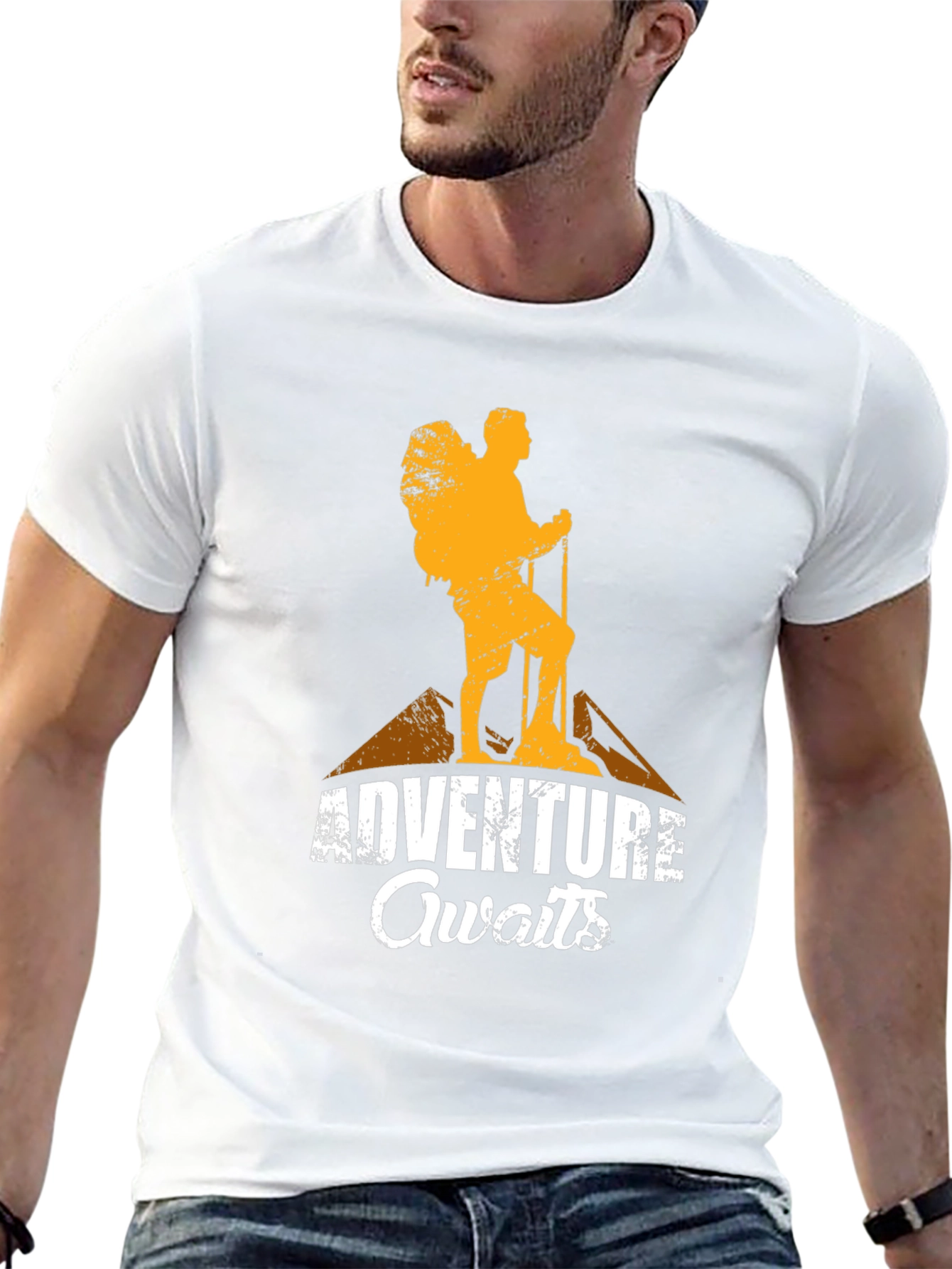 Adventure Awaits Graphic T-Shirt - Hiking Tee