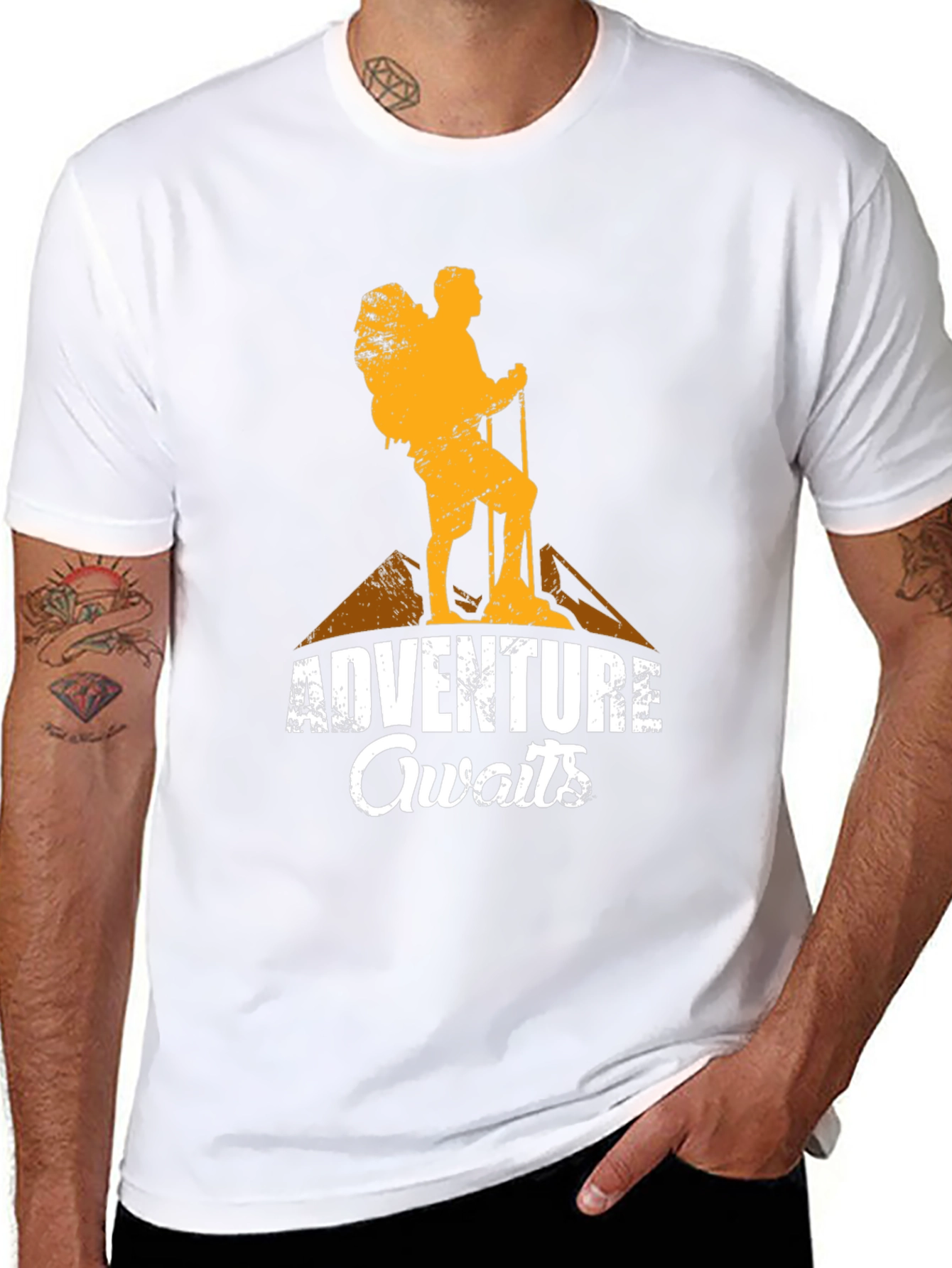 Adventure Awaits Graphic T-Shirt - Hiking Tee