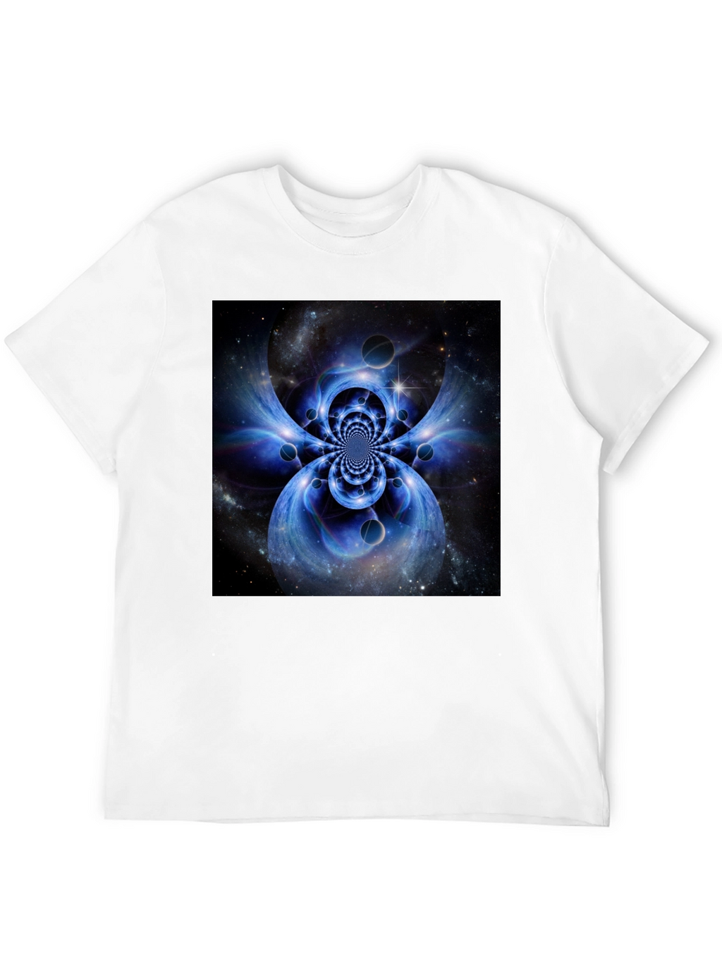 Abstract Space Black T-Shirt
