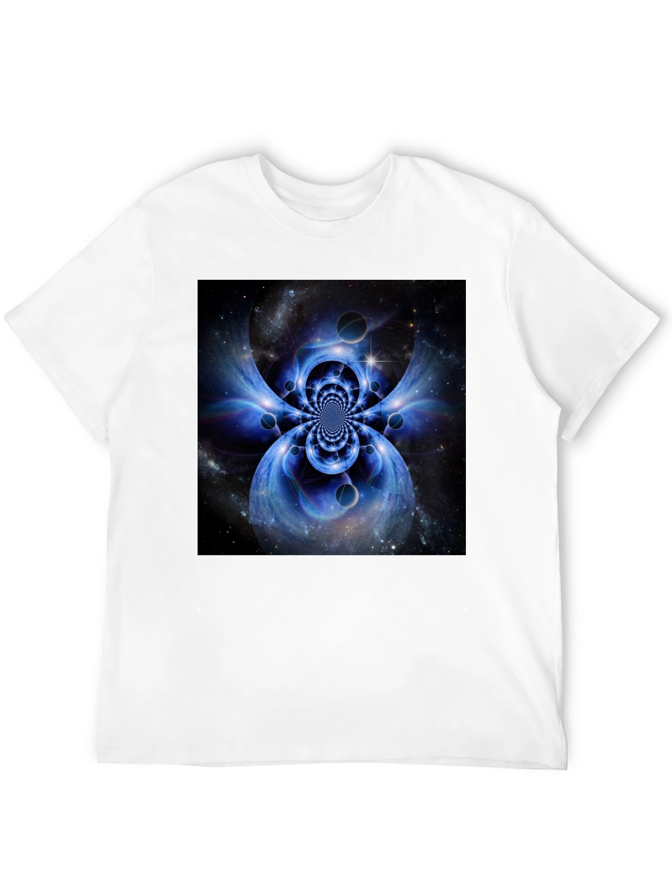 Abstract Space Black T-Shirt
