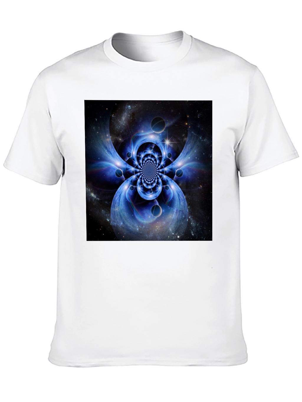 Abstract Space Black T-Shirt