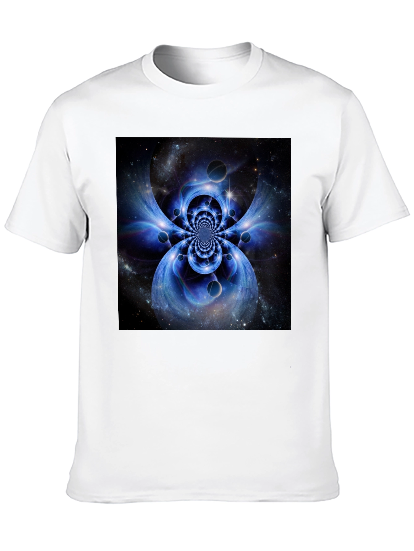 Abstract Space Black T-Shirt