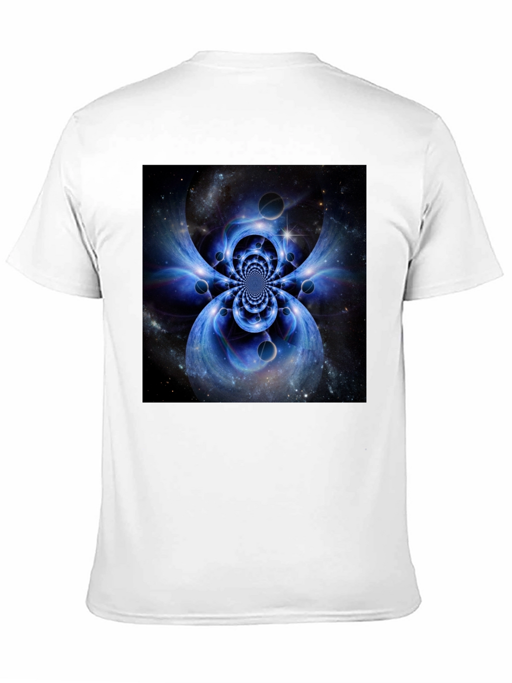 Abstract Space Black T-Shirt