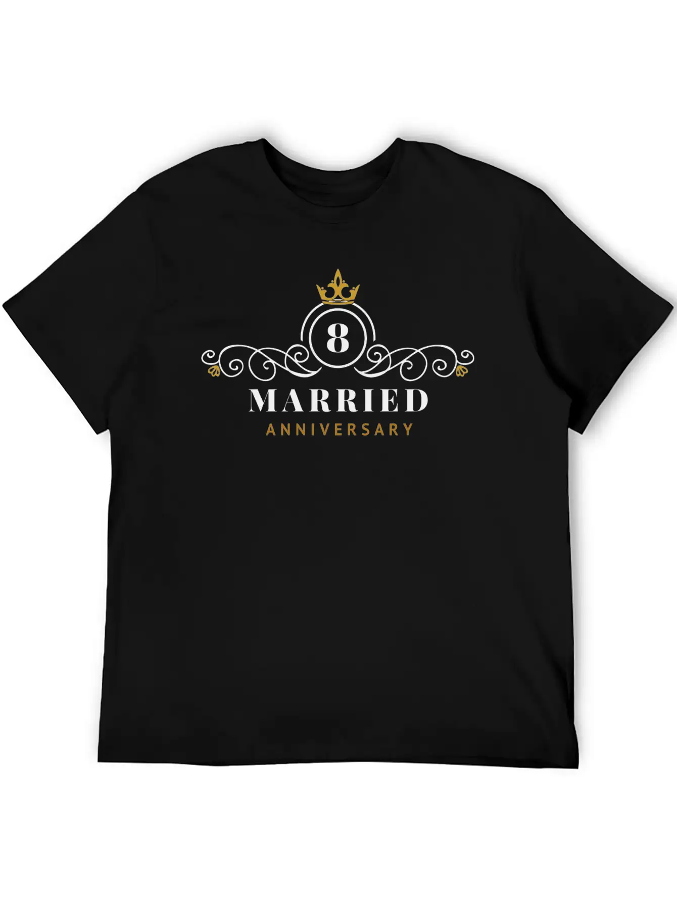 8th Wedding Anniversary Celebrating Essential Unisex Summer Tee – Soft Cotton Casual Fit