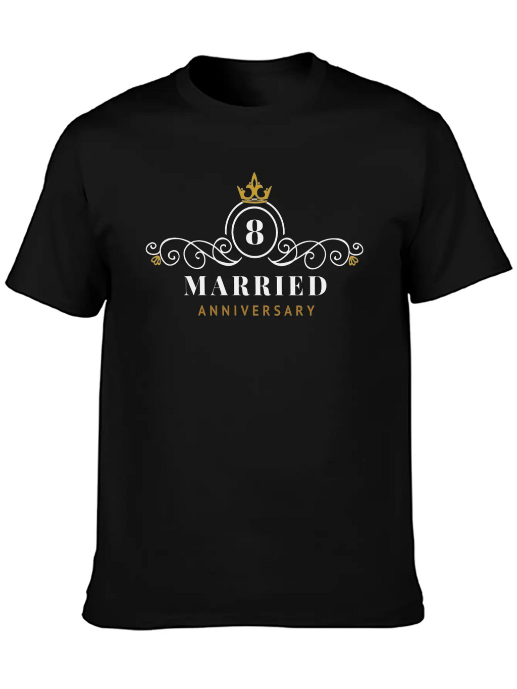 8th Wedding Anniversary Celebrating Essential Unisex Summer Tee – Soft Cotton Casual Fit