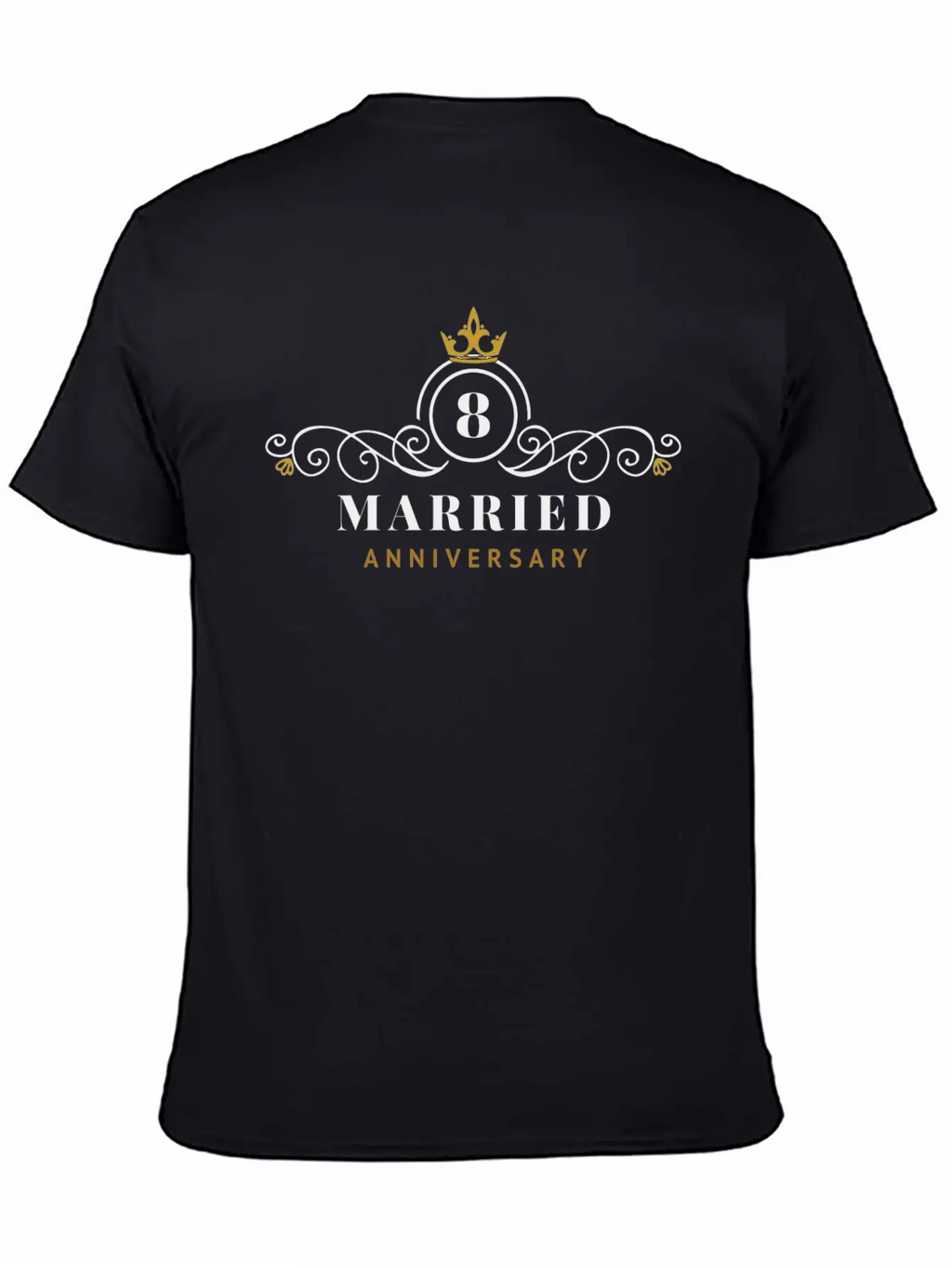 8th Wedding Anniversary Celebrating Essential Unisex Summer Tee – Soft Cotton Casual Fit