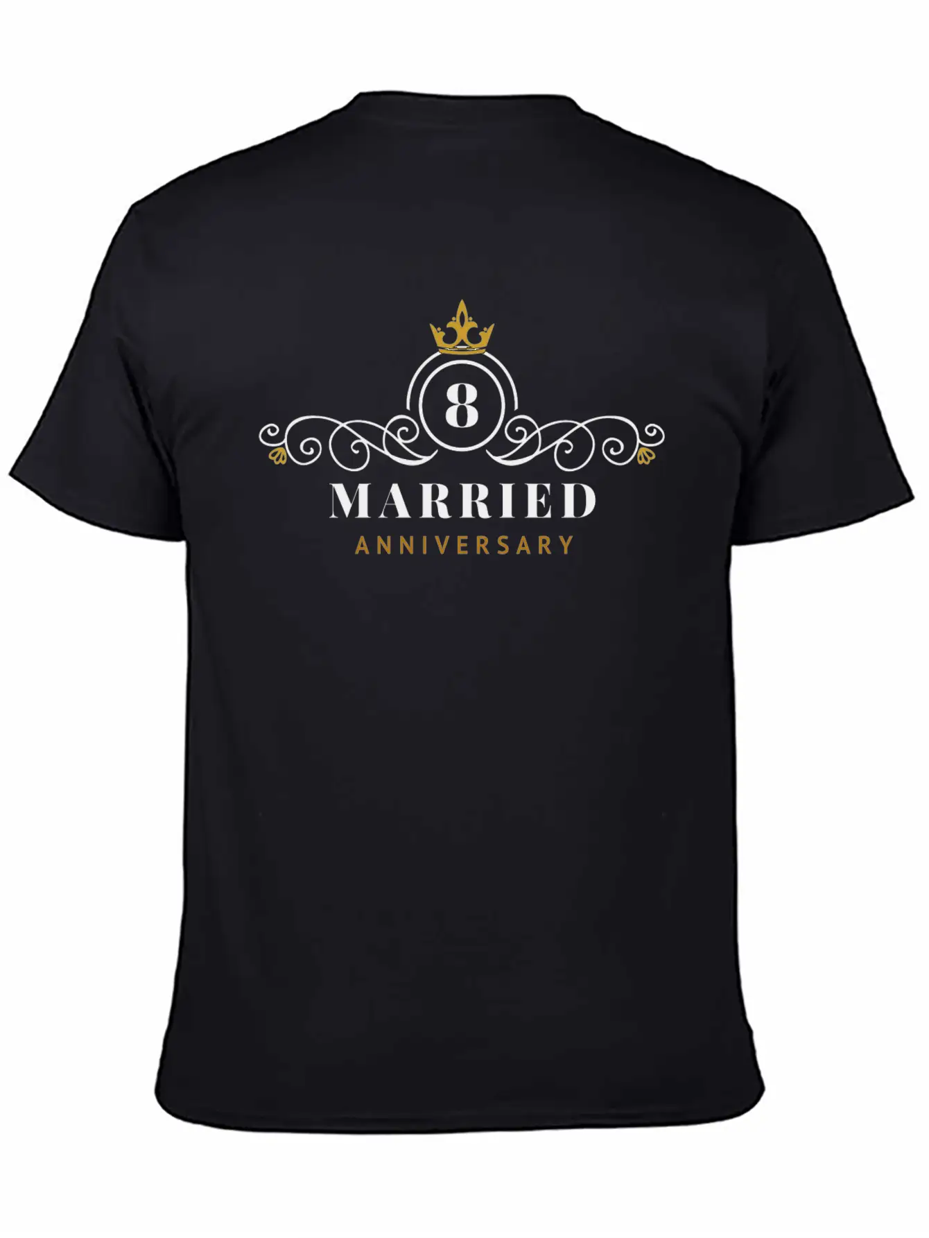 8th Wedding Anniversary Celebrating Essential Unisex Summer Tee – Soft Cotton Casual Fit