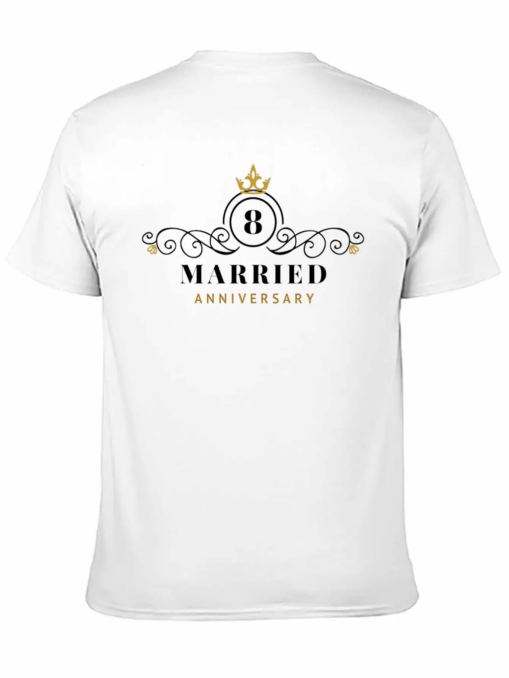 8th Wedding Anniversary Celebrating Essential Unisex Summer Tee – Soft Cotton Casual Fit