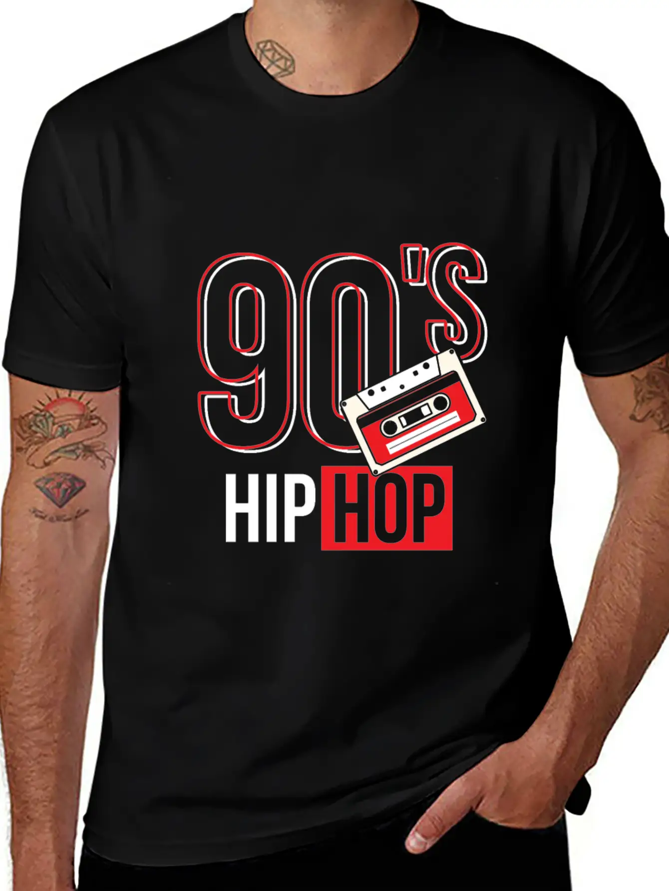 90's Hip Hop Classic Crew Neck Graphic Tee – Everyday Minimal Look