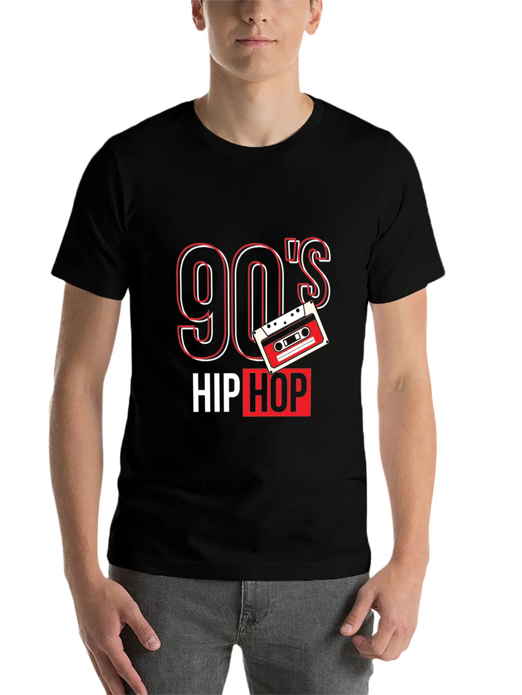 90's Hip Hop Classic Crew Neck Graphic Tee – Everyday Minimal Look