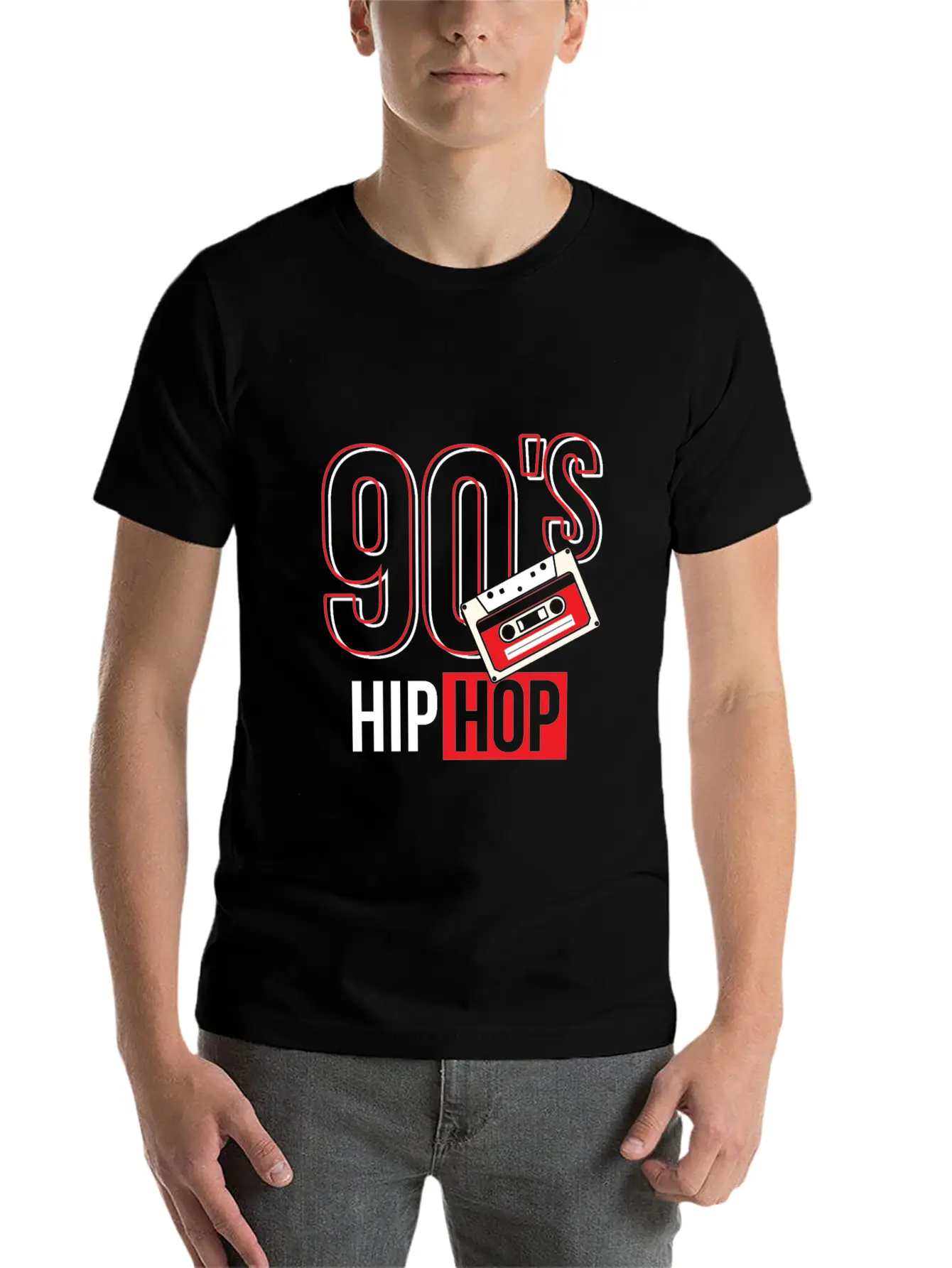 90's Hip Hop Classic Crew Neck Graphic Tee – Everyday Minimal Look