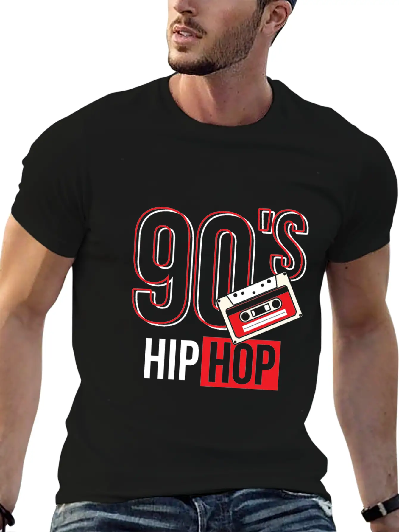 90's Hip Hop Classic Crew Neck Graphic Tee – Everyday Minimal Look
