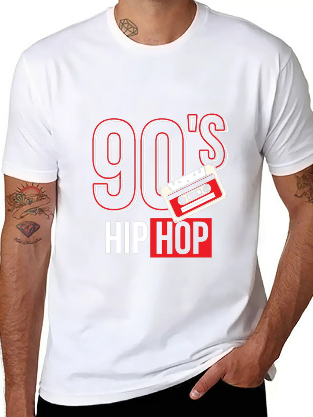 90's Hip Hop Classic Crew Neck Graphic Tee – Everyday Minimal Look