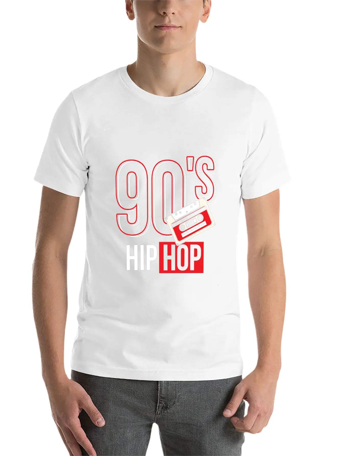 90's Hip Hop Classic Crew Neck Graphic Tee – Everyday Minimal Look