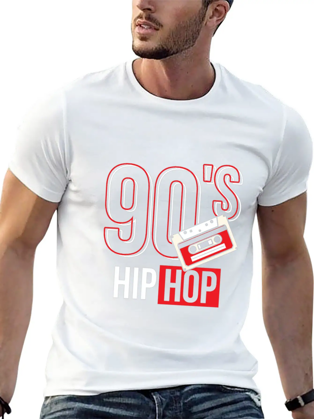 90's Hip Hop Classic Crew Neck Graphic Tee – Everyday Minimal Look