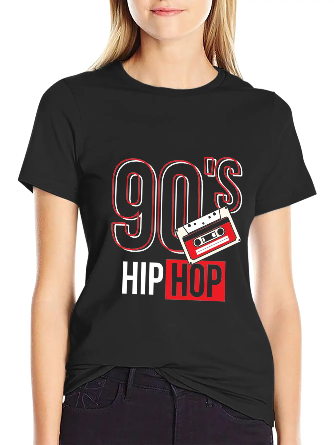 90's Hip Hop Classic Crew Neck Graphic Tee – Everyday Minimal Look