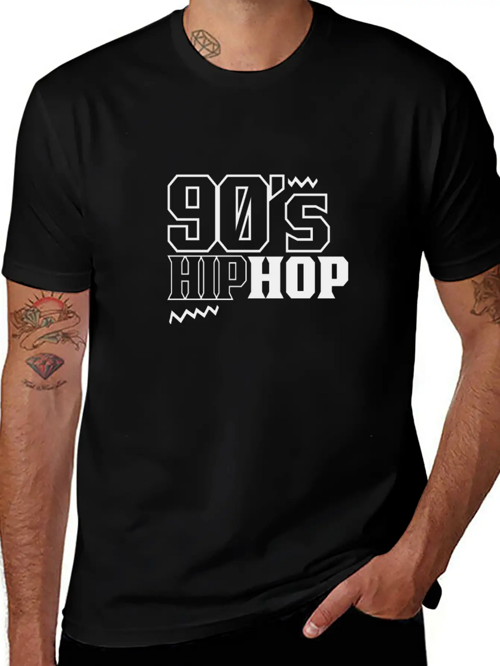 90's Hip Hop Funny HipHop 90s Musician Unisex Short Sleeve Soft Cotton T-Shirt – Casual Everyday Wear