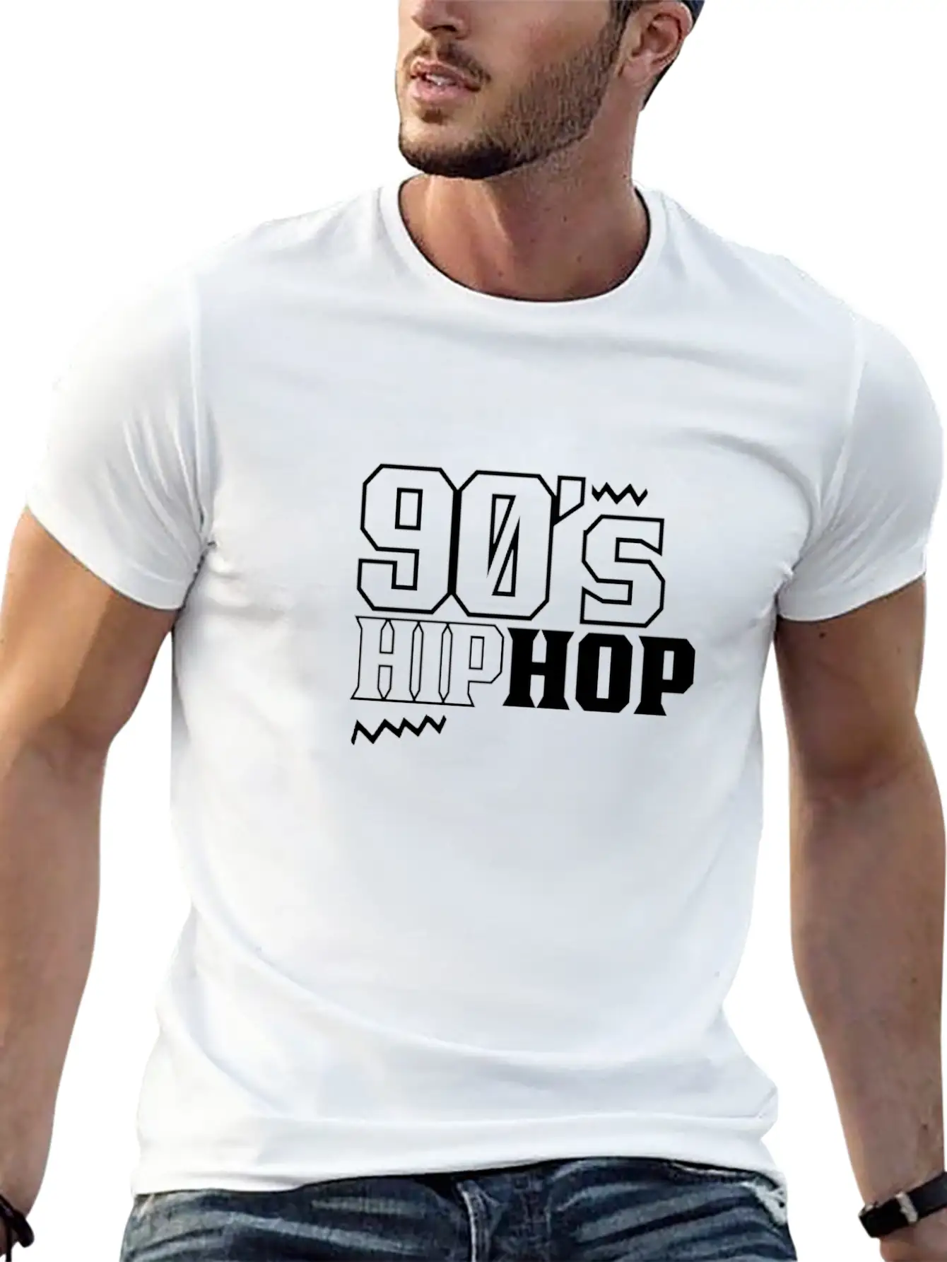 90's Hip Hop Funny HipHop 90s Musician Unisex Short Sleeve Soft Cotton T-Shirt – Casual Everyday Wear