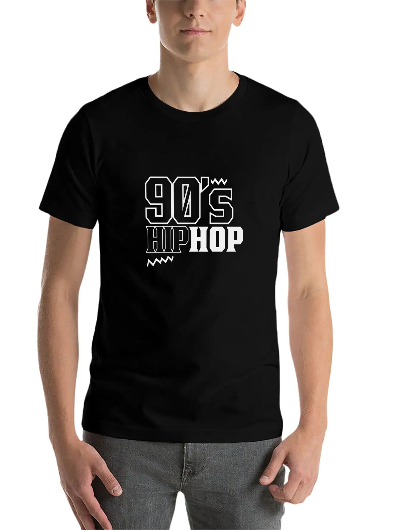 90's Hip Hop Funny HipHop 90s Musician Unisex Short Sleeve Soft Cotton T-Shirt – Casual Everyday Wear
