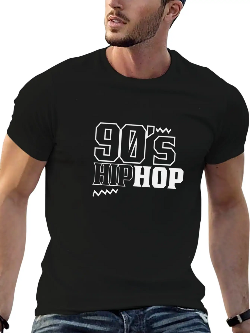 90's Hip Hop Funny HipHop 90s Musician Unisex Short Sleeve Soft Cotton T-Shirt – Casual Everyday Wear