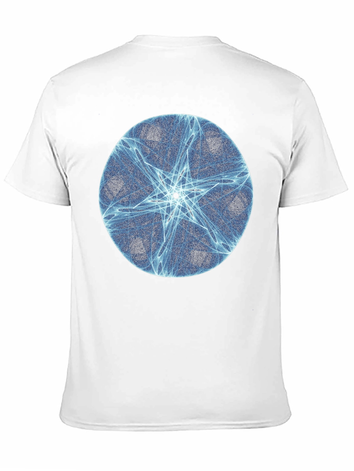 Abstract Star Circle Graphic Black T-Shirt