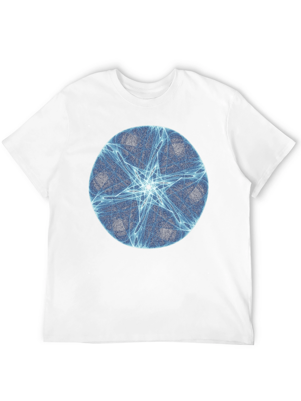 Abstract Star Circle Graphic Black T-Shirt