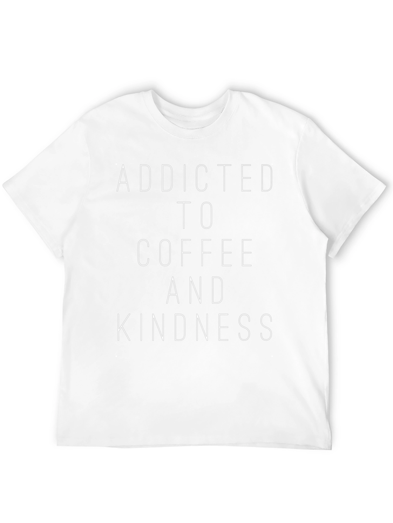 Addicted To Coffee & Kindness Black Graphic Tee