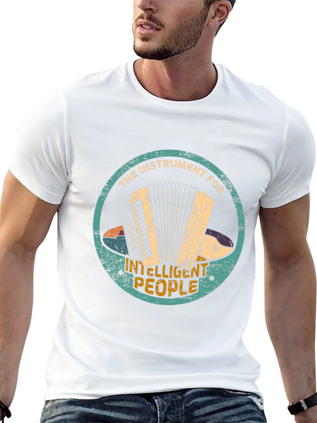 Accordion Player T-Shirt - Instrument for Smart People!