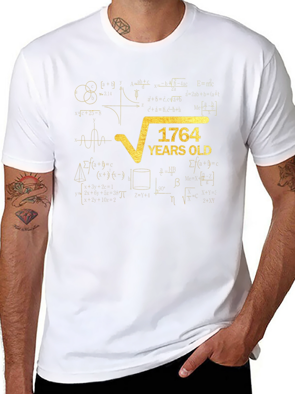 1764 Years Old Math Formula T-Shirt
