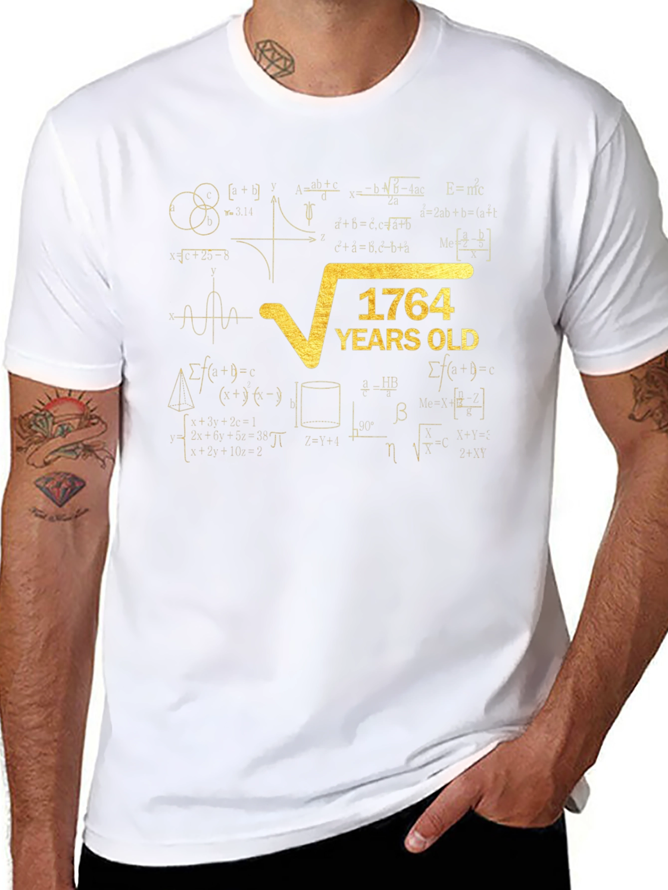 1764 Years Old Math Formula T-Shirt