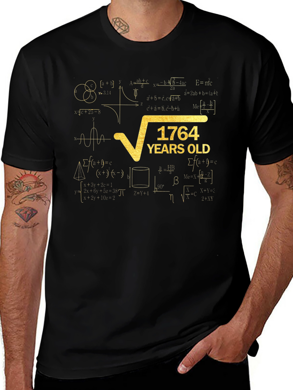 1764 Years Old Math Formula T-Shirt