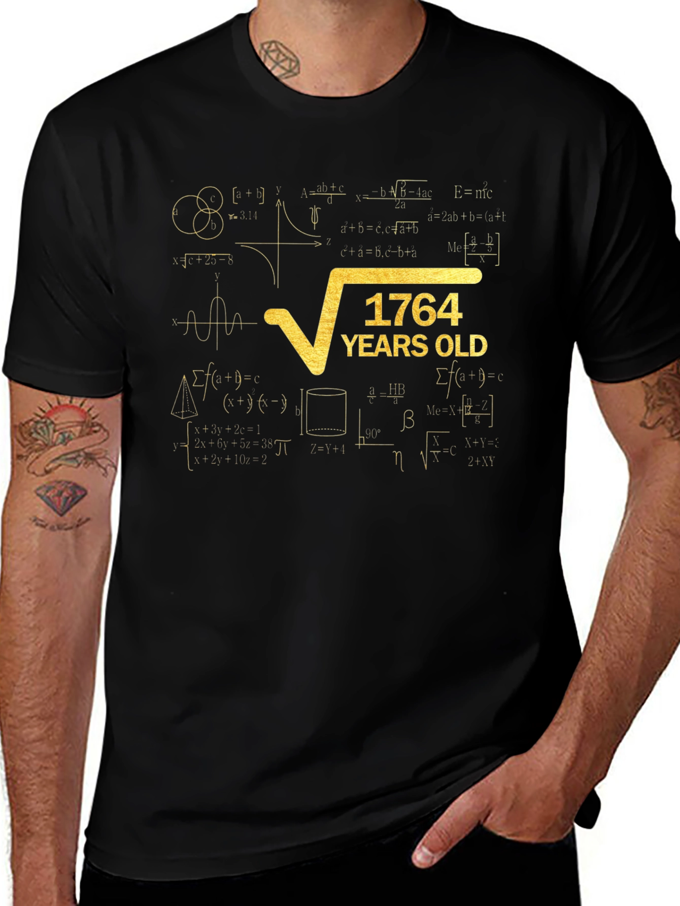 1764 Years Old Math Formula T-Shirt